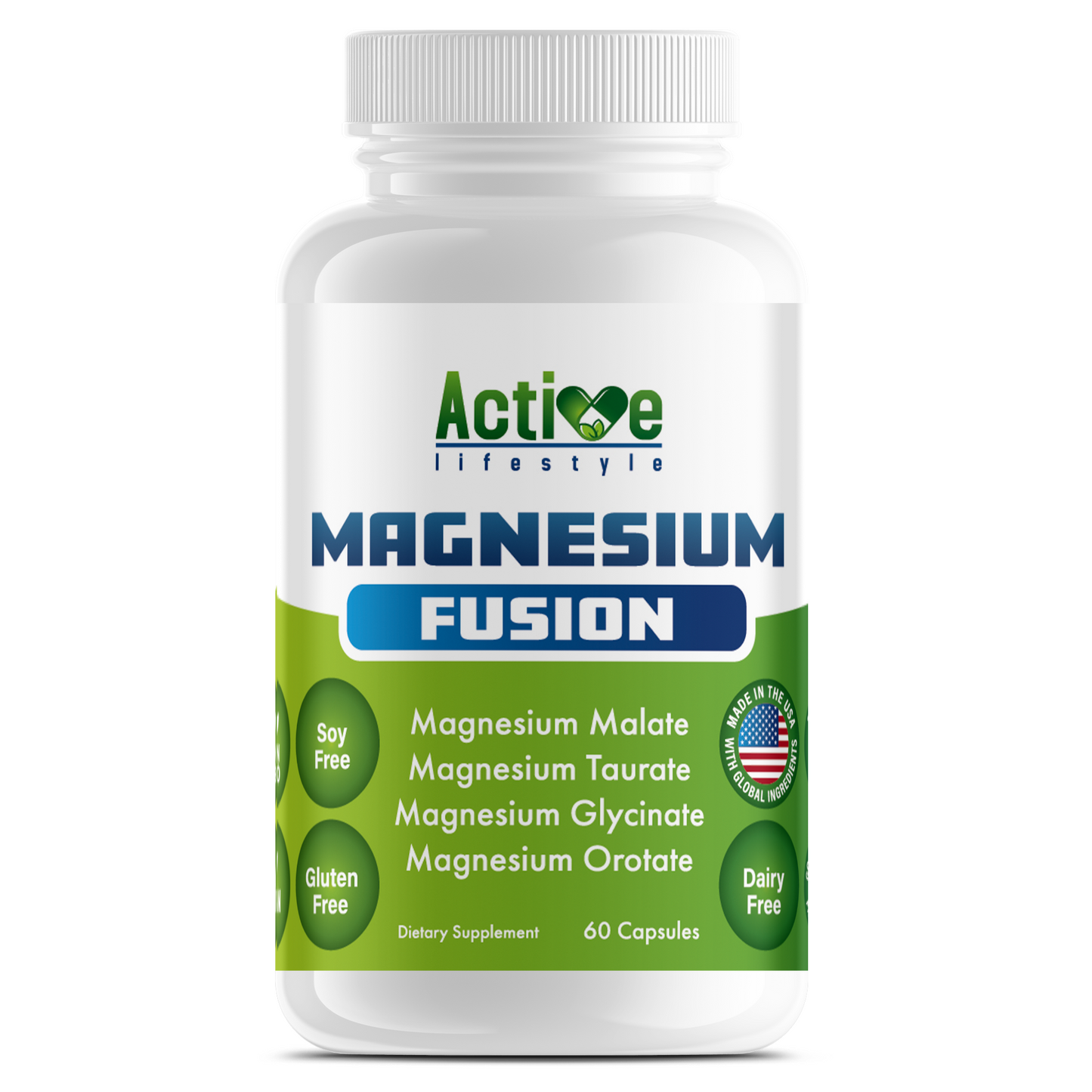 Magnesium Fusion | 4 in 1 blend of Glycinate, Malate, Taurate, Orotate | Sleep, Joints, Heart, Energy