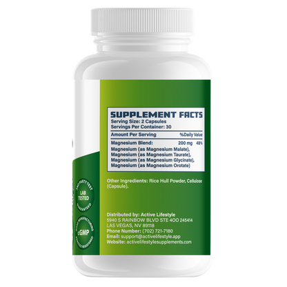Magnesium Fusion | 4 in 1 blend of Glycinate, Malate, Taurate, Orotate | Sleep, Joints, Heart, Energy
