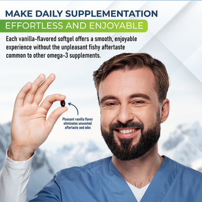 Antarctic Krill Oil for Men & Women | Joints, Mobility, Memory, Heart, & Skin | Omega-3 EPA, DHA, with Astaxanthin Supplement Sourced from Red Krill